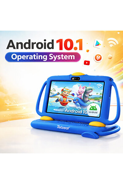 TELZEAL P600 Kids Tablet 7” HD, 6GB RAM 128GB, Dual SIM, 3000mAh, Shockproof Case