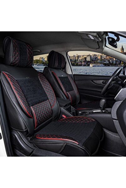 Generic Brand مجموعة غطاء مقعد السيارة الجلدية الفاخرة من Opel Corsa E (Elite)