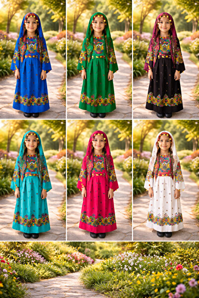 KIZ ÇOCUK YÖRESEL ELBİSE (HER YAŞA GÖRE DİKİLİR)