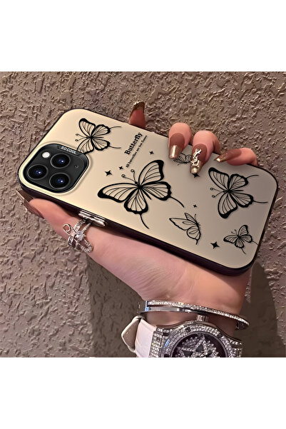 PATTERNOVA iPhone 11 Pro Max Uyumlu Nazarik Kelebek Desenli, Tam Kaplama Koru...