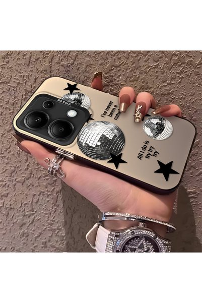 CHICASELUX Redmi Note 13 Pro 4g Compatible Minimalist Black Star Case, Durabl...