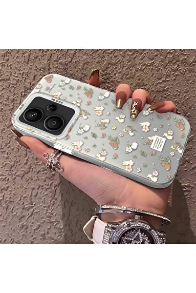 PATTERNOVA Redmi Note 13 Pro Plus+ 5G Uyumlu Sade Çiçekli Kılıf, Düşmeye Daya...