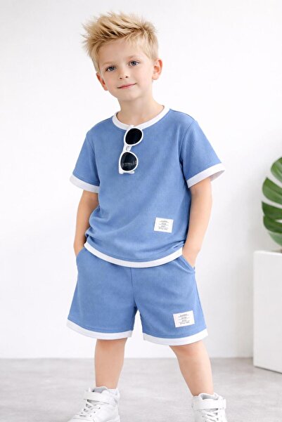 ciklet kids Set de jos și de sus pentru băiat cu pantaloni scurți