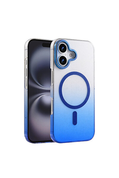 NewFace iPhone 16 Glossy Magsafe Cover - Blue