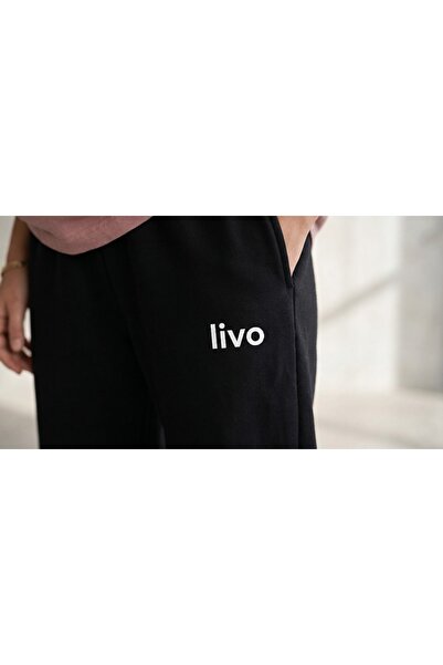 EFFRENATU Livo White Oversize T-Shirt and Black Sweatpants Set Basic Minimal ...