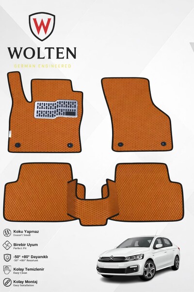 w wolten german engineered C-ELYSEE-CİTROEN-(2008-sonrası tek kalıp) İÇİN EVA...