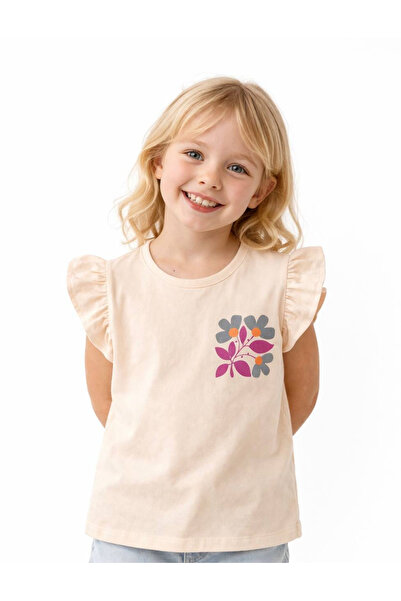 Noone Κοριτσίστικο μπλουζάκι με φλοράλ στάμπα και μανίκια με βολάν |   Μπλούζ...