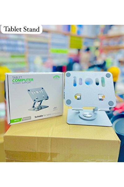 Generic Adjustable Foldable Tablet Stand Holder for Desk, Phone & iPad Use