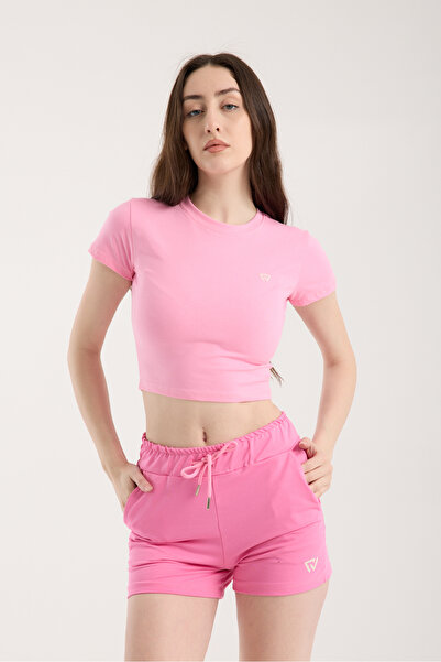 Fer Valiant Tricou crop de bază pentru femei
