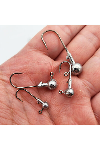 Megsaydin Jig Head Kurşunlu Silikon Yem İğnesi Seti 20 Adet – 1g 2g 3g 5g Kar...