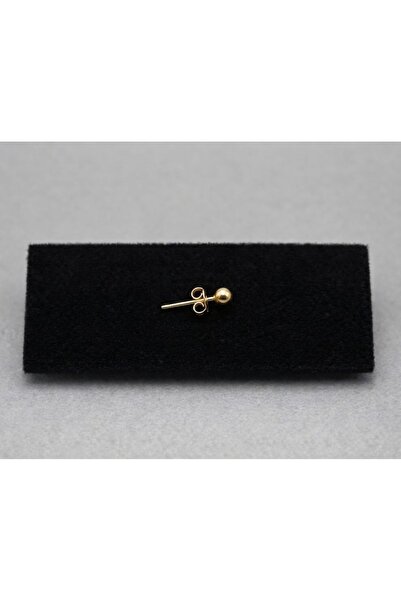 Silver Hunters Top Gümüş Küpe 2 mm 925 Ayar Gümüş Gold(Altın) Renk Küçük Top ...