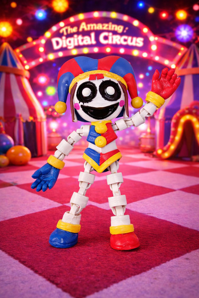 Rüzgar Tasarım Digital Circus Monster Pomni Eklemli Oyuncak Bacakları Ve Koll...