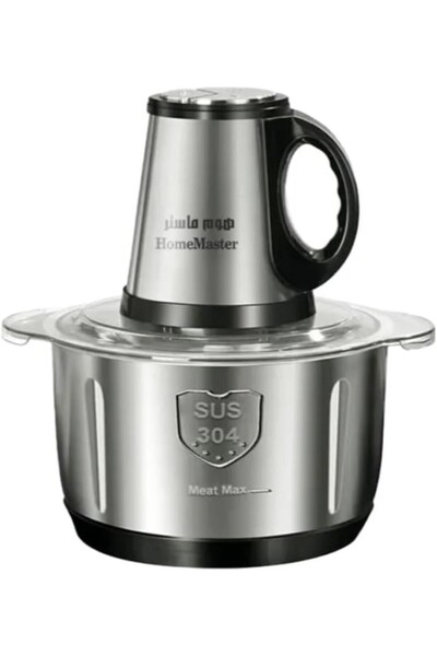 HOME MASTER معالج طعام HM-294، سعة 5 لتر، 500 واط، 3 سرعات، وعاء من الفولاذ ا...