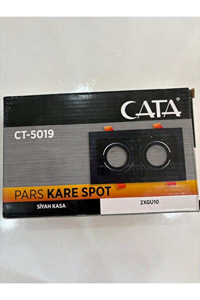 Cata CT-5019 SİYAH KASA PARS 2 Lİ KARE SPOT 10 ADET