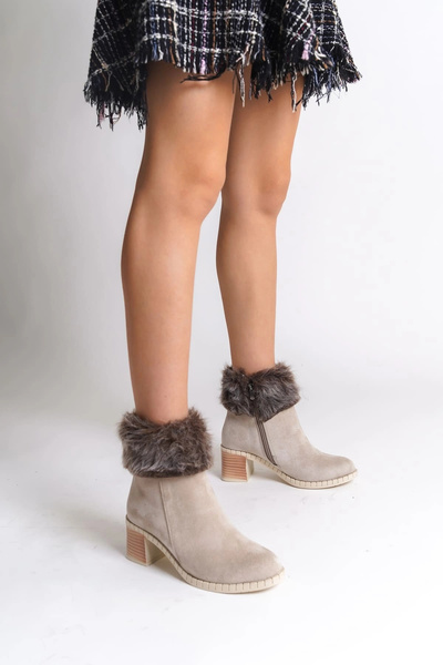 Joy Ayakkabı JULIA Ορθοπεδική σόλα με φερμουάρ Γούνινες Γυναικείες Μπότες SKT...