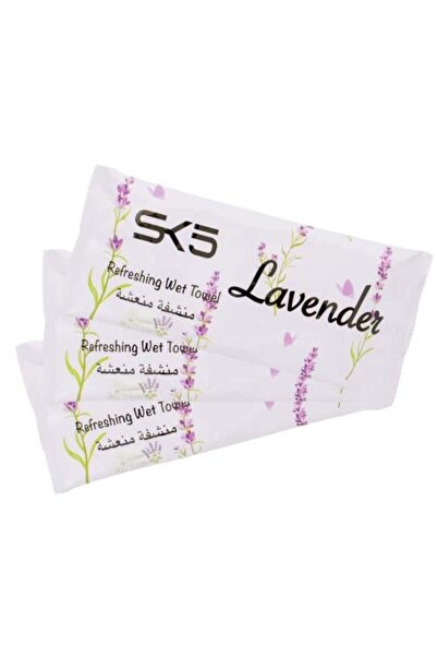 SK5 مناديل مبللة منعشة SK 5 - برائحة اللافندر (عبوة من 25 قطعة)