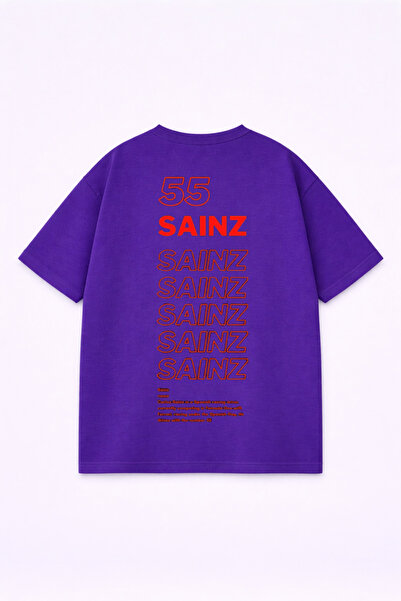 LORVEX T-Shirt - Μωβ - Oversize