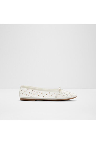 Aldo أحذية باليه بيضاء للنساء من أورابيلا