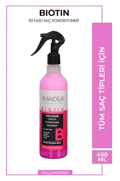 NeednStore Mandila Biotin Fön Suyu Saç Bakım Spreyi 400ml - Kolay Tarama Güçl...