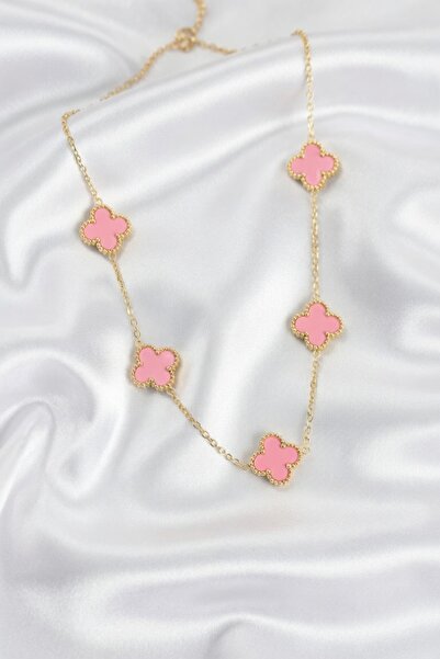 Jadem Gold سلسلة من الفولاذ المقاوم للصدأ 316L على شكل نبات البرسيم