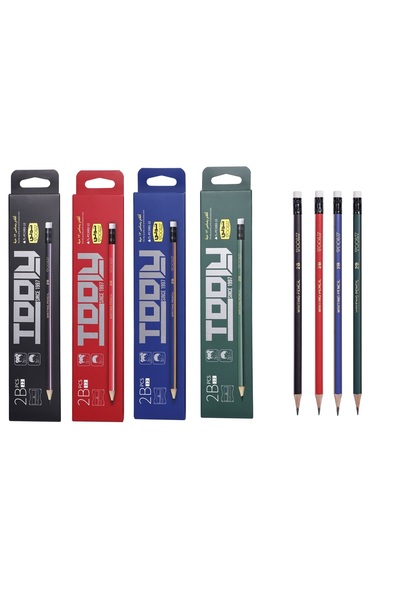tooly 2B High Quality Pencil Set – 4-Pack Collection (48 PCS)
