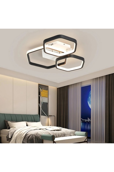 Elektroyou Alize Mimari Tasarım 3'Lü 3 Renk Ledli Plafonyer Modern Ledli Aviz...
