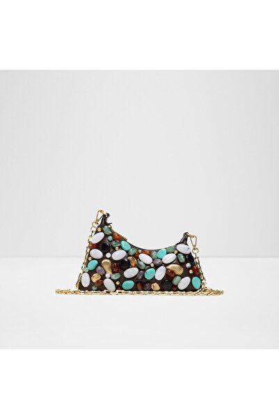 Aldo Coastalgem Womens Brown Shoulder Bag