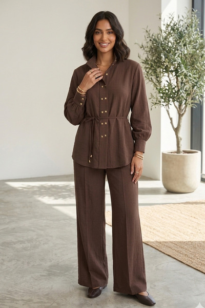 Suziş ΣΕΤ ΠΟΥΚΑΜΙΣΟ ΚΑΙ ΠΑΝΤΕΛΟΝΙ ΜΕ ΧΡΥΣΑ ΤΕΤΡΑΓΩΝΑ ΚΟΥΜΠΙΑ 51298