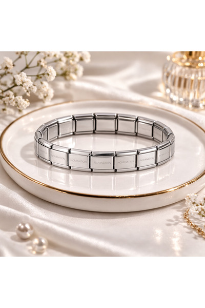 Sylvera Shop Unisex Adjustable Steel Bracelet (Silver Color)