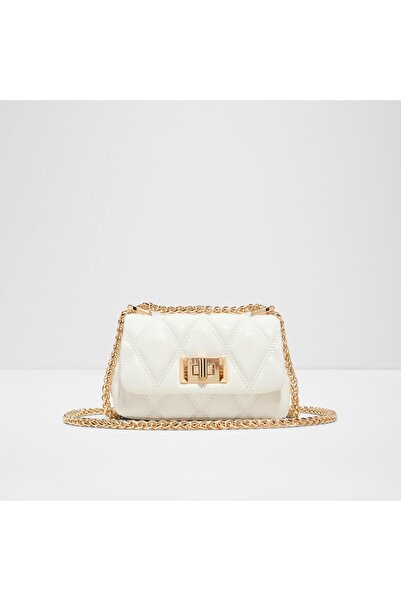 Aldo Ledia Womens White Shoulder Bag