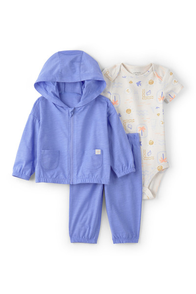 Carter's Baby Boy 3-Piece Cardigan Set Newborn-12 Months Blue