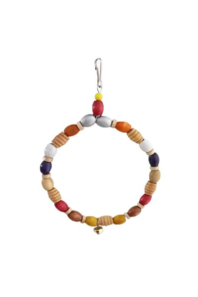 Wahw Pet Round Wooden Cage Swing - 17X17Cm