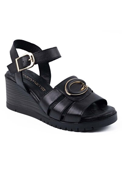 Mammamia 2845 26YS Γυναικεία Καθημερινά Σανδάλια Μαύρα