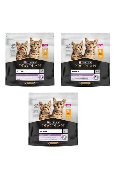 Pro Plan Kitten Yavru Tavuklu Kedi Kuru Mama 400 Gr. X 3 Adet