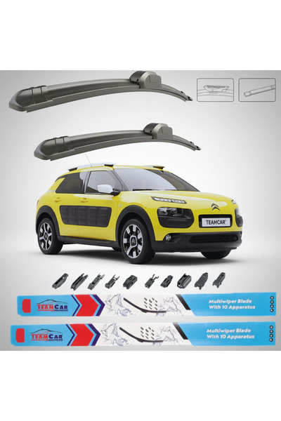 TEAMCAR Citroen C4 Cactus (2014–2018) Επίπεδες Υαλοκαθαριστήρες |   Μπροστινό...