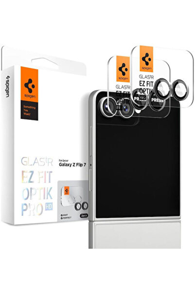 Spigen Γυαλί tR EZ Fit Optik Pro HD 2 Pack, μαύρο - Samsung Galaxy Z Flip 7