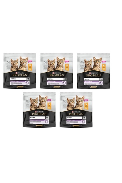 Pro Plan Kitten Yavru Tavuklu Kedi Kuru Mama 400 Gr. X 5 Adet