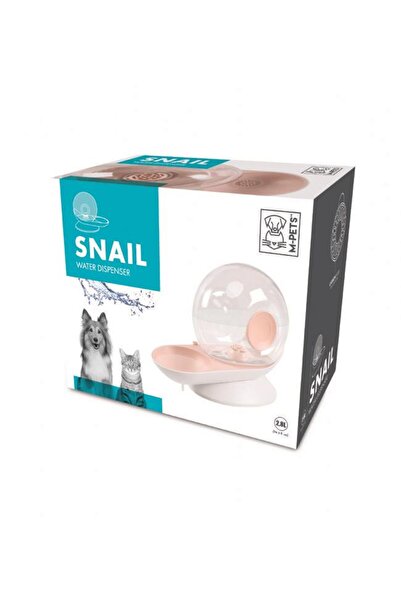 M-PETS Snail Hazneli Su Kabı Pink 2800 ml - 60501599