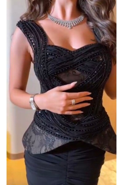 Linda Fashion Luxury Designer Evening Gown Dress Elegant and Sexy Evening Dre...