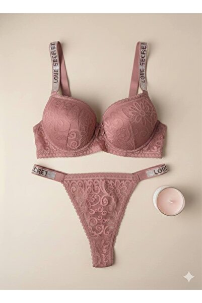 inspira lingerie Women's Lingerie Set Patterned Embossed Supportive Underwire...