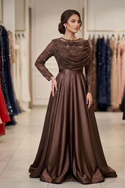 Loren Evening Dress Taffeta Lace