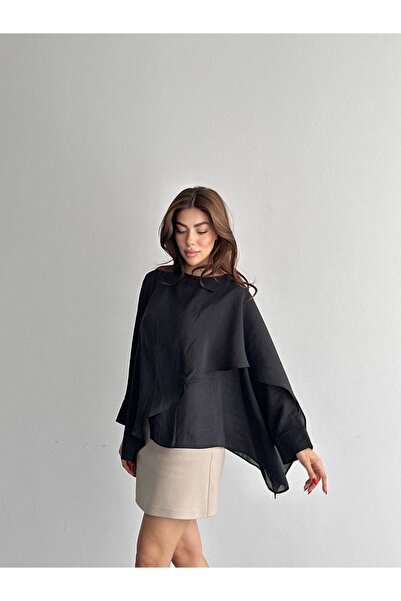 Ekim Store Μπλούζα - Μαύρο - Oversize