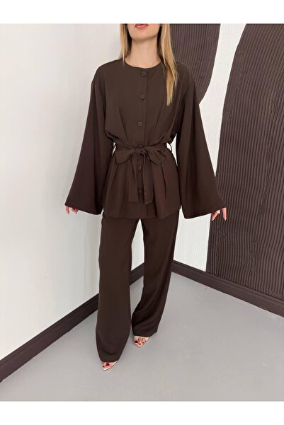 Ekim Store Σετ δύο τεμαχίων - Καφέ - Μακρύ