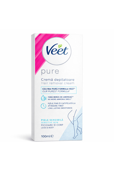 Veet Αγνή Κρέμα Αποτρίχωσης για Ευαίσθητο Δέρμα, 100 ml