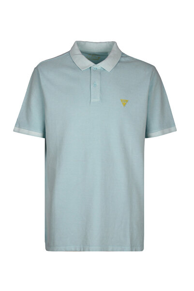 Guess SS BASIC GD POLO Erkek Mavi T-shirt F5GP00K9WF1-A739