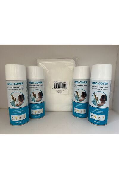 VÜCUT TEMİZLEME KÖPÜĞÜ 400 ML. + 20'Lİ KURU KESE (4'LÜ PAKET)