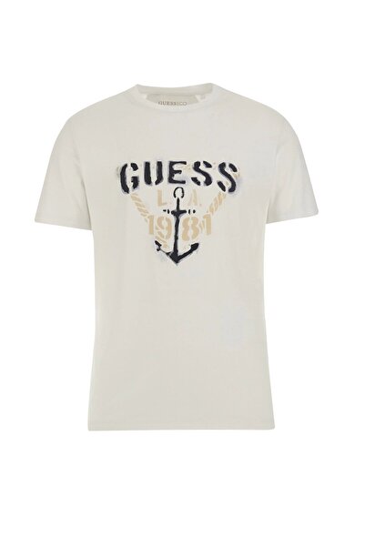 Guess Ανδρικό μπλουζάκι με λεπτή εφαρμογή Ss Cn Marina