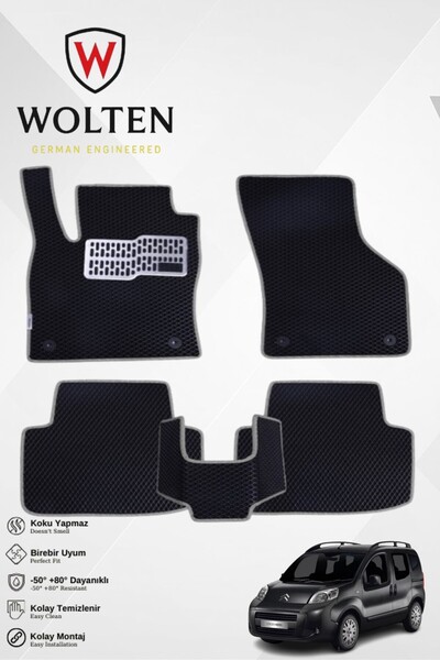 w wolten german engineered NEMO-CİTROEN-(2007-2019) İÇİN EVA İÇ PASPAS TAKIMI...