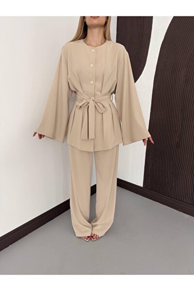 Ekim Store Σετ δύο τεμαχίων - Μπεζ - Μακρύ