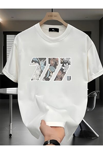 yiou trendy clothing Men's Solid Color Printed Short-Sleeve T-Shirt_39